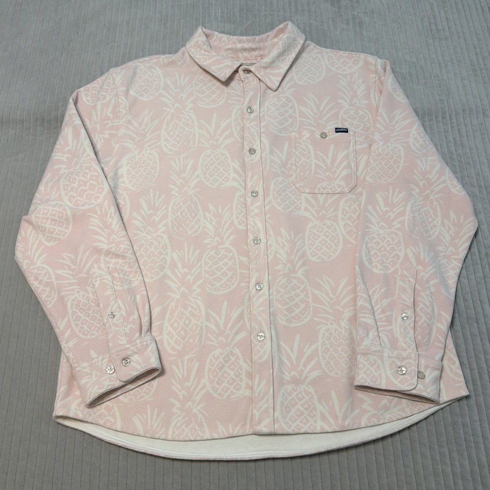Chubbies The Tropical Snow Knit Faux Flannel Large pineapple‎ Design Pink